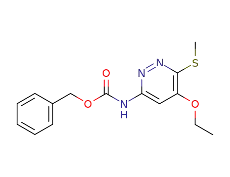 6-[(benzyloxycarbonyl)amino]-4-ethoxy-3-(methylthio)pyridazine