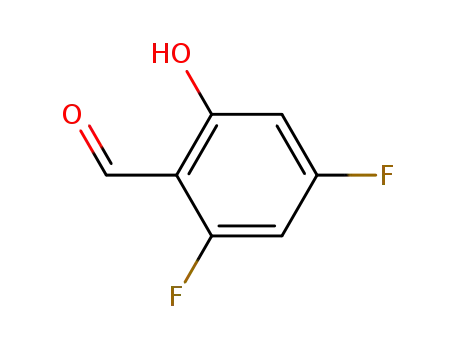 Molecular Structure of 136516-64-8 (Benzaldehyde, 2,4-difluoro-6-hydroxy- (9CI))