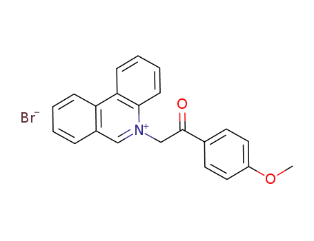 5-[2-(4-methoxy-phenyl)-2-oxo-ethyl]-phenanthridinium bromide