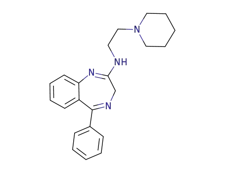 2-(2-piperidin-1-ylethylamino)-5-phenyl-3H-1,4-benzodiazepine