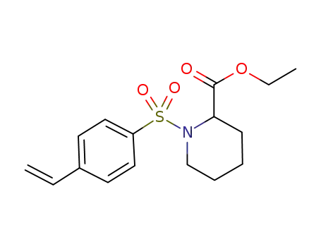 1-(4-vinyl-benzenesulfonyl)-piperidine-2-carboxylic acid ethyl ester