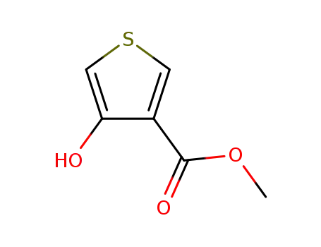 Molecular Structure of 65369-21-3 (3-Thiophenecarboxylic acid, 4-hydroxy-, methyl ester)