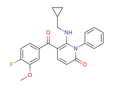 6-[(cyclopropylmethyl)amino]-5-(4-fluoro-3-methoxybenzoyl)-1-phenyl-2(1E/Z)-pyridinone