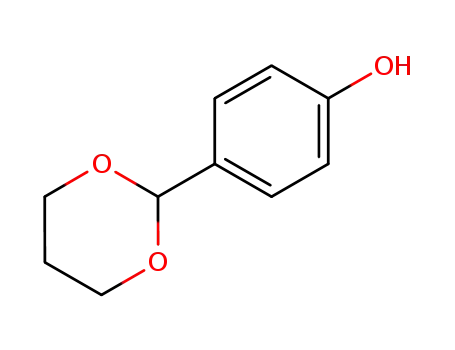 Molecular Structure of 6052-80-8 (Phenol, 4-(1,3-dioxan-2-yl)-)