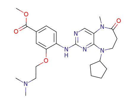 methyl 4-[(2-cyclopentyl-6-methyl-5-oxo-2,6,9,11-tetrazabicyclo[5.4.0]undeca-8,10,12-trien-10-yl)amino]-3-(2-dimethylaminoethoxy)benzoate
