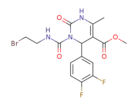 6-(3,4-difluorophenyl)-1,2,3,6-tetrahydro-2-oxo-5-methoxycarbonyl-4-methyl-1-(2-bromoethylamino carbonyl)pyrimidine