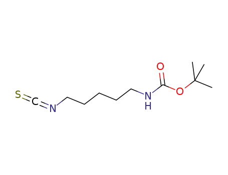 Molecular Structure of 347890-46-4 (TERT-BUTYL N-(5-ISOTHIOCYANATOPENTYL)CARBAMATE)