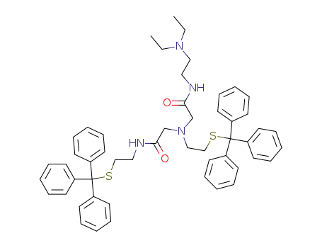 2-[[(2-Diethylamino-ethylcarbamoyl)-methyl]-(2-tritylsulfanyl-ethyl)-amino]-N-(2-tritylsulfanyl-ethyl)-acetamide