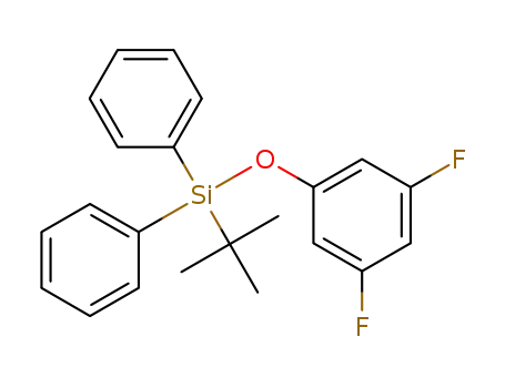 Molecular Structure of 701266-25-3 (Silane, (3,5-difluorophenoxy)(1,1-dimethylethyl)diphenyl-)