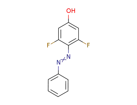 Molecular Structure of 663602-53-7 (3,5-DIFLUORO-4-(PHENYLDIAZENYL)PHENOL)