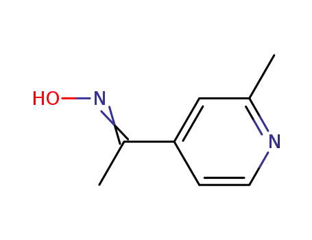 Molecular Structure of 80882-67-3 (Ethanone, 1-(2-methyl-4-pyridinyl)-, oxime)