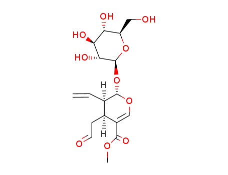 2H-Pyran-5-carboxylicacid, 3-ethenyl-2-(b-D-glucopyranosyloxy)-3,4-dihydro-4-(2-oxoethyl)-, methyl ester,(2S,3R,4S)- cas  19351-63-4