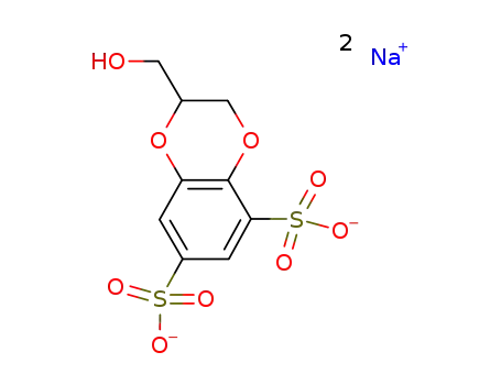 2-hydroxymethyl-1,4-benzodioxanedisulfonic acid disodium salt