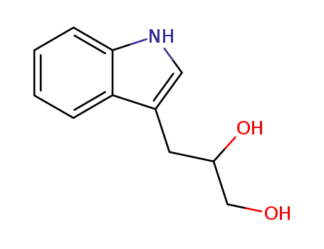 Molecular Structure of 6547-98-4 (1,2-Propanediol, 3-(1H-indol-3-yl)-)