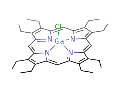 Molecular Structure of 87607-70-3 (chloro(2,3,7,8,12,13,17,18-octaethylporphinato)gallium(III))