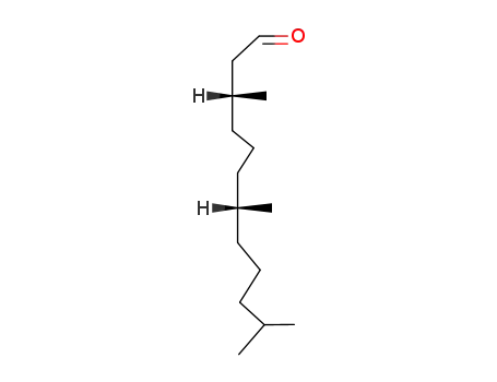 Molecular Structure of 105470-79-9 (Dodecanal, 3,7,11-trimethyl-, (3R,7R)-)