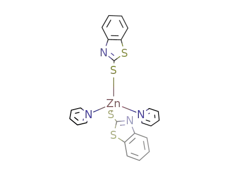 zinc(II)(benzothiazole-2-thiolate)2(pyridine)2