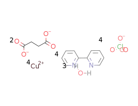 ([Cu2(succinato)2(2,2'-bipyridine)4(H2O)2](ClO4)4(H2O))(n)
