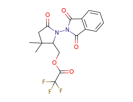 [1-(1,3-dioxoisoindolin-2-yl)-3,3-dimethyl-5-oxopyrrolidin-2-yl]methyl trifluoroacetate