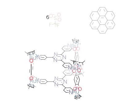 coronene*[Ru6(p-cymene)6(2,4,6-tris(4-pyridyl)-1,3,5-triazine)2(2,5-dioxy-1,4-benzoquinonato)3](O3SCF3)6