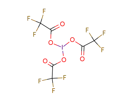 Molecular Structure of 14353-86-7 (tris(trifluoroacetato-O)iodine)