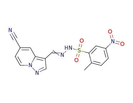 N'-((5-cyanopyrazolo[1,5-a]pyridin-3-yl)methylene)-2-methyl-5-nitrobenzenesulfonohydrazide