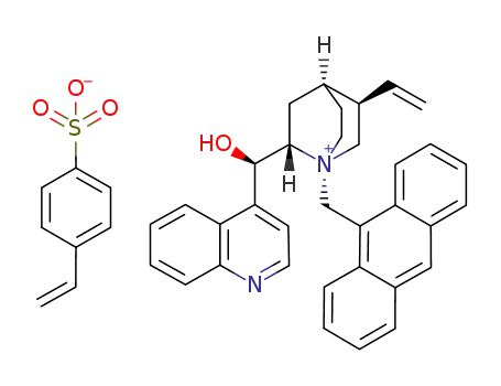 N-9-anthracenylmethylcinchonidinium p-styrenesulfonate