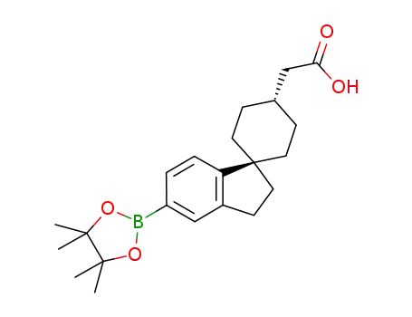 2-((1r,4s)-5'-(4,4,5,5-tetramethyl-1,3,2-dioxaborolan-2-yl)-2',3'-dihydrospiro[cyclohexane-1,1'-indene]-4-yl)acetic acid