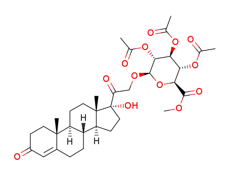 pregn-4-en-17α,21-diol-3,20-dione-21-O-(methyl 2',3',4'-tri-O-acetyl-β-D-glucuronate)