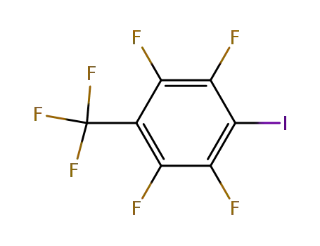 Molecular Structure of 61794-43-2 (Benzene, 1,2,4,5-tetrafluoro-3-iodo-6-(trifluoromethyl)-)