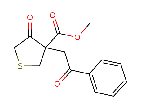methyl 4-oxo-3-(2-oxo-2-phenylethyl)tetrahydrothiophene-3-carboxylate