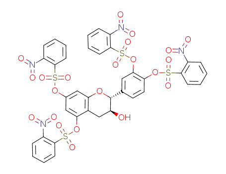 (2R,3S)-2-(3,4-bis(2-nitrophenylsulfonyloxy)phenyl)-3-hydroxychromane-5,7-diyl bis(2-nitrobenzenesulfonate)