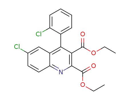 diethyl 4-(2-chlorophenyl)-6-chloroquinoline-2,3-dicarboxylate