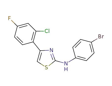 2-(4-bromophenylamino)-4-(2-chloro-4-fluorophenyl)thiazole