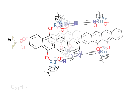 coronene.cntnd.[Ru2(p-cymene)2Cl2(6,11-dioxo-6,11-dihydronaphthacene-5,12-diolato)]3(2,4,6-tris(4-pyridyl)-1,3,5-triazine)(SO3CF3