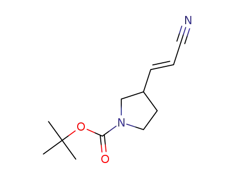 tert-butyl 3-[(E)-2-cyanoethenyl]pyrrolidine-1-carboxylate