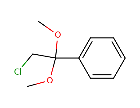 Molecular Structure of 33604-55-6 (Benzene, (2-chloro-1,1-dimethoxyethyl)-)