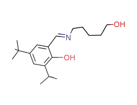 (E)-2,4-di-tert-butyl-6-(((4-hydroxypentyl)imino)methyl)phenol