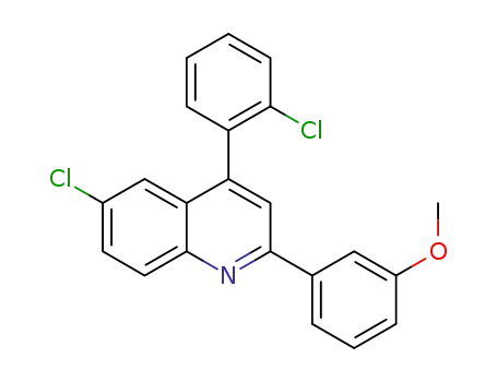 6-chloro-4-(2-chlorophenyl)-2-(3-methoxyphenyl)-quinoline