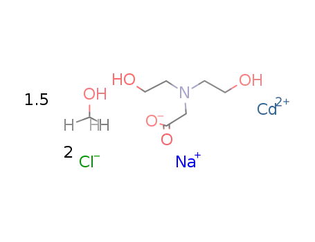 [CdNaCl2(N,N-bis(2-hydroxyethyl)glycine(-1H))(methanol)]*0.5(methanol)