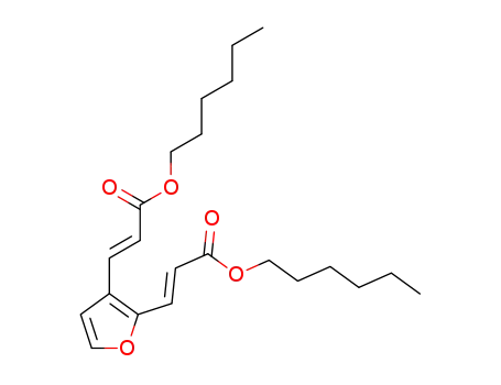 dihexyl (2E,2'E)-3,3'-(furan-2,3-diyl)diacrylate