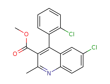 methyl 6-chloro-4-(2-chlorophenyl)-2-methylquinoline-3-carboxylate