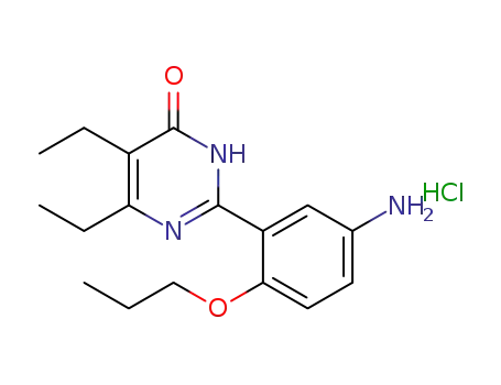 2-(5-amino-2-n-propoxyphenyl)-5,6-diethyl-4(3H)-pyrimidone hydrochloride