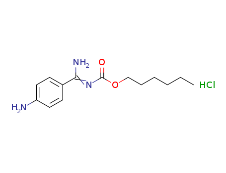 (E)-hexyl (amino(4-aminophenyl)methylene)carbamate
