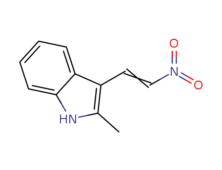 Molecular Structure of 2826-91-7 ((E)-2-methyl-3-(2-nitrovinyl)-1H-indole)