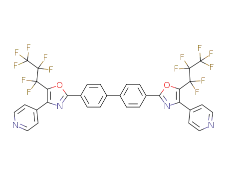 4,4'-bis[5-heptafluoropropyl-4-(4-pyridyl)oxazol-2-yl]biphenyl