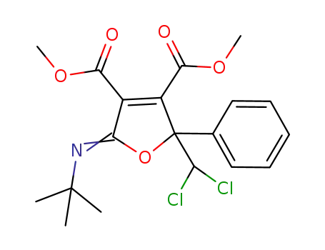 dimethyl 5-(tert-butylimino)-2-(dichloromethyl)-2-phenyl-2,5-dihydrofuran-3,4-dicarboxylate