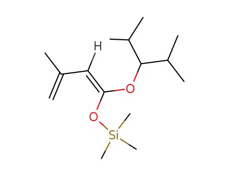 Molecular Structure of 73311-67-8 (Silane,
trimethyl[[3-methyl-1-[2-methyl-1-(1-methylethyl)propoxy]-1,3-butadienyl]
oxy]-)