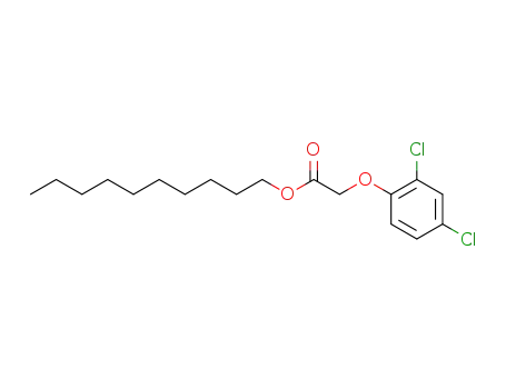 Molecular Structure of 67821-08-3 (Acetic acid, (2,4-dichlorophenoxy)-, decyl ester)