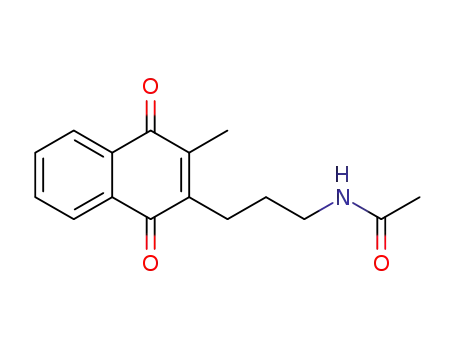 N-[3-(3-methyl-1,4-dioxo-1,4-dihydronaphthalen-2-yl)propyl]acetamide